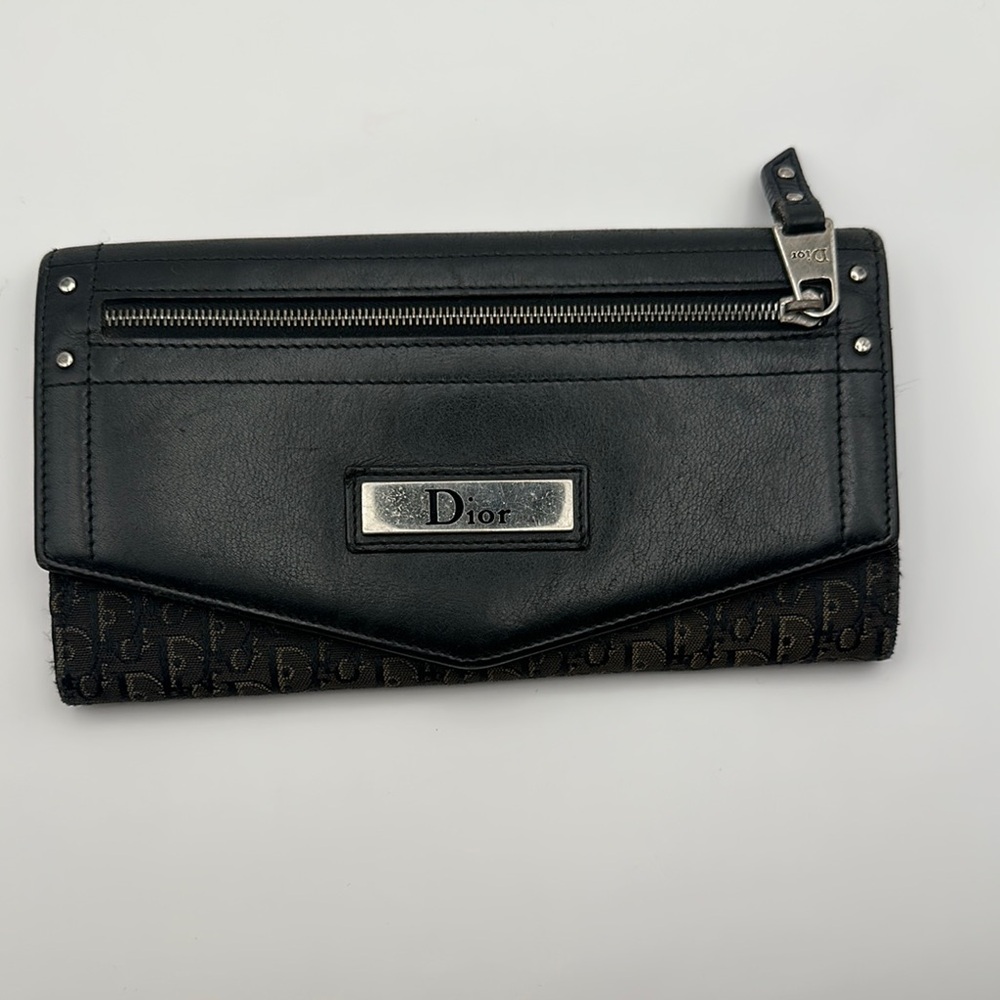 Dior Black and Silver Women's Wallet